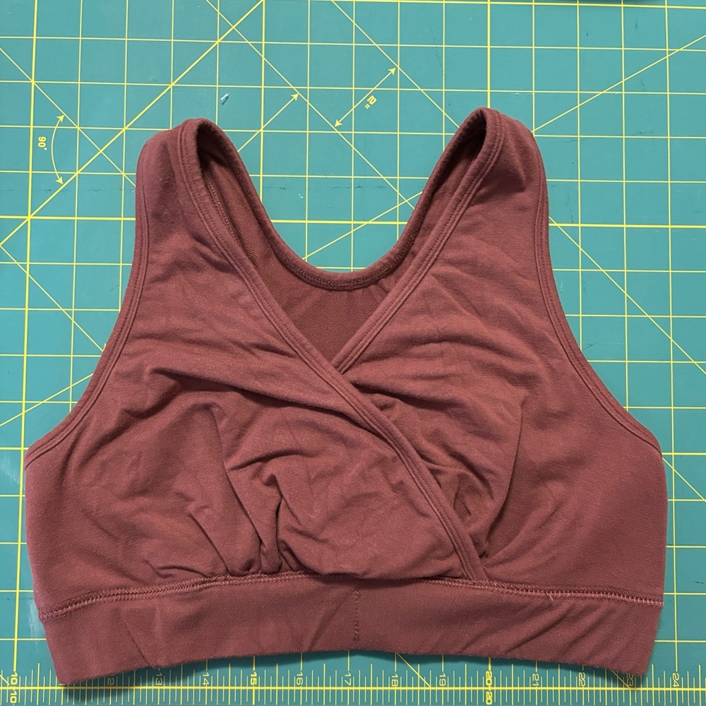 Kindred Bravely French Terry Racerback Nursing & Sleep Bra | Redwood
